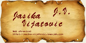 Jasika Vijatović vizit kartica